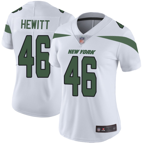 New York Jets Limited White Women Neville Hewitt Road Jersey NFL Football #46 Vapor Untouchable